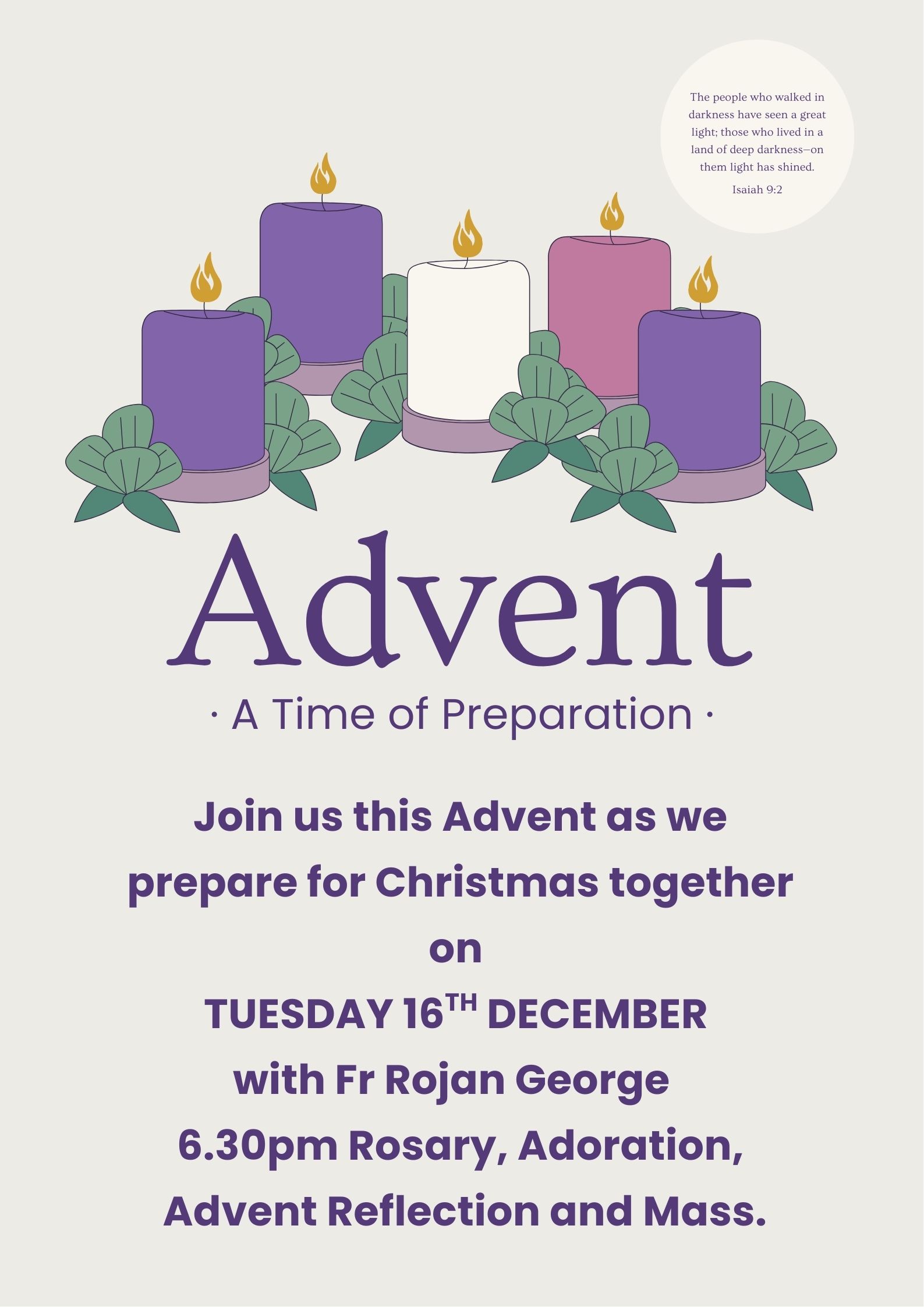 Advent retreat