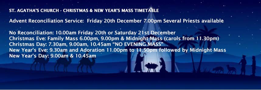 Christmas timetable