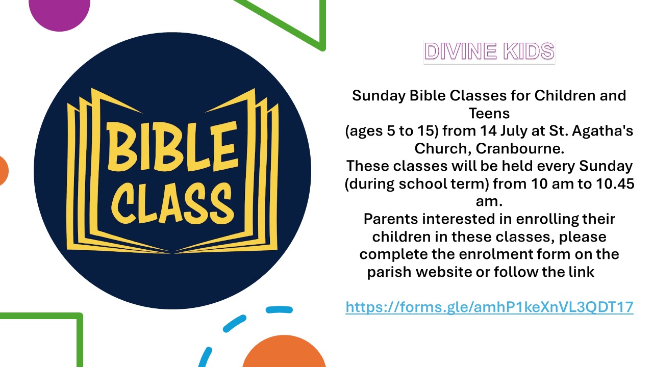 Divine Kids Bible study classes