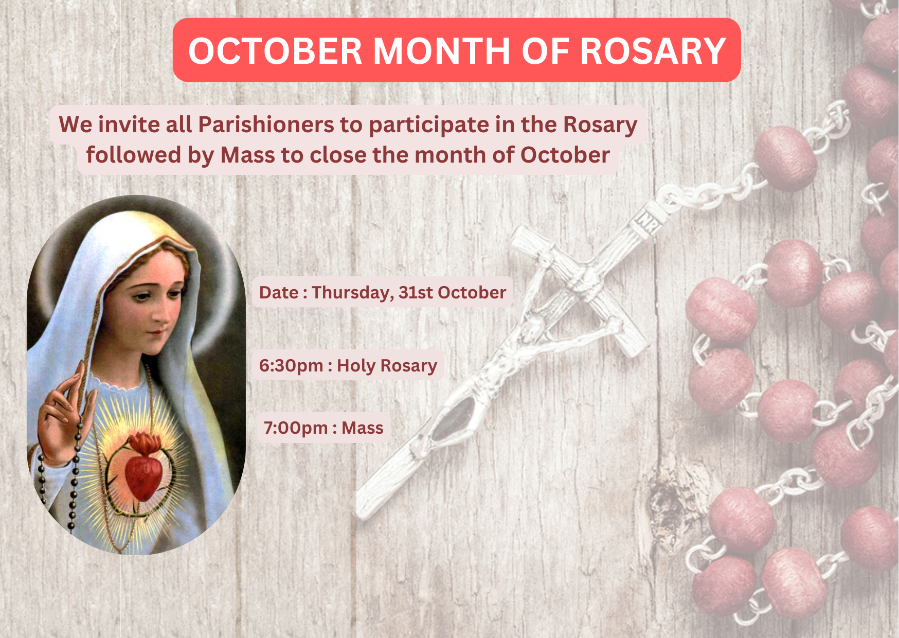 OCTOBER MONTH OF ROSARY